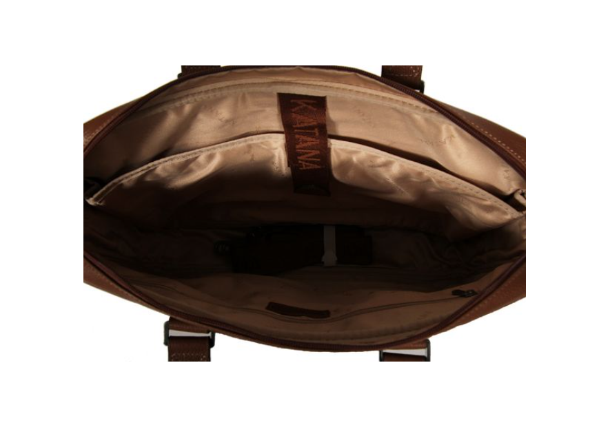 Katana 69356 - CUIR DE VACHETTE - MARRO katana jo grainée porte documents 17" Sac business
