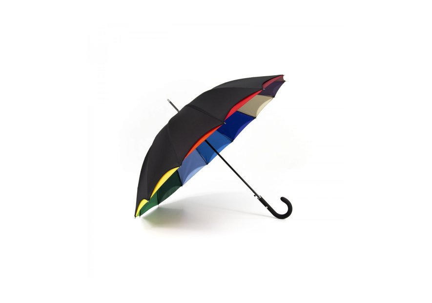Maison Pierre Vaux VX-970 parapluie canne doublé multicolore vaux auto canne mixte