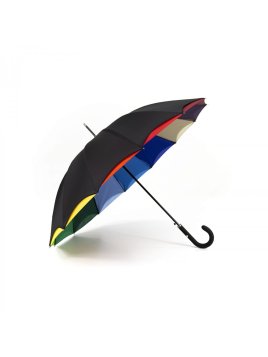 Maison Pierre Vaux VX-970 parapluie canne doublé multicolore vaux auto canne mixte