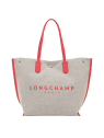Longchamp 10090/HSG - TOILE ET CUIR. - FRA essential toile cabas l sac-a-main-shopping-toile-ou-cuir