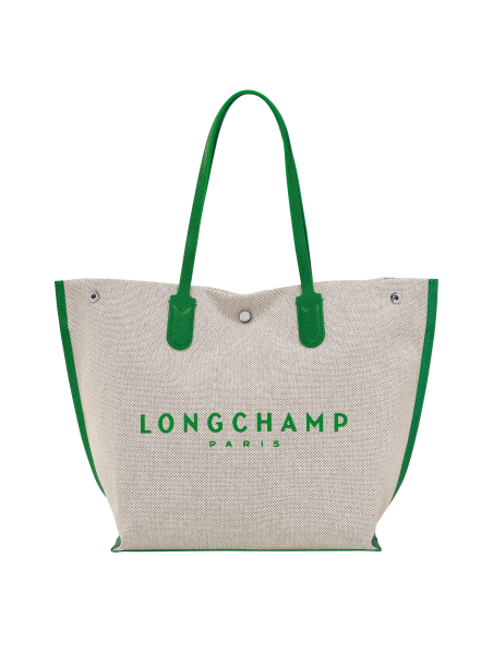 Longchamp 10090/HSG - TOILE ET CUIR. - VER essential toile cabas l shopping