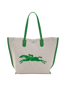 Longchamp 10090/HSG - TOILE ET CUIR. - VER essential toile cabas l shopping