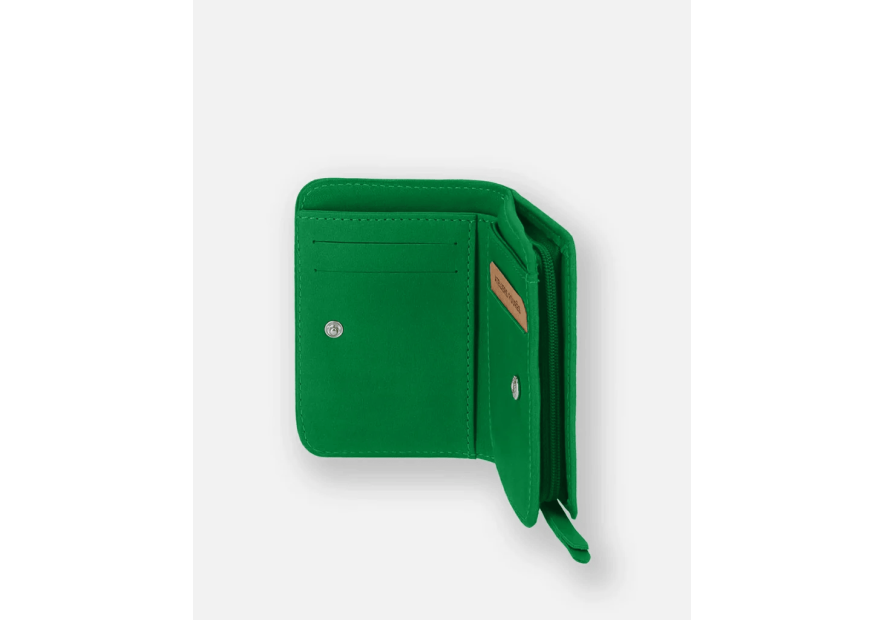 Les Ateliers Foures B23 - CUIR DE VACHETTE - FOUGÈRE porte monnaie et billet zip dos à dos mixte pmpb