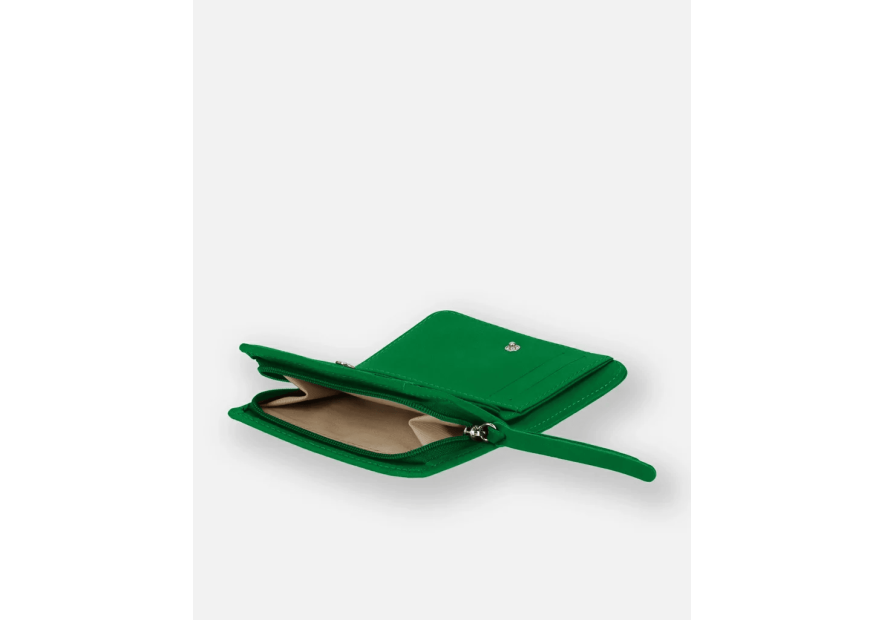 Les Ateliers Foures B23 - CUIR DE VACHETTE - FOUGÈRE porte monnaie et billet zip dos à dos mixte pmpb