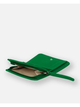 Les Ateliers Foures B23 - CUIR DE VACHETTE - FOUGÈRE porte monnaie et billet zip dos à dos mixte pmpb