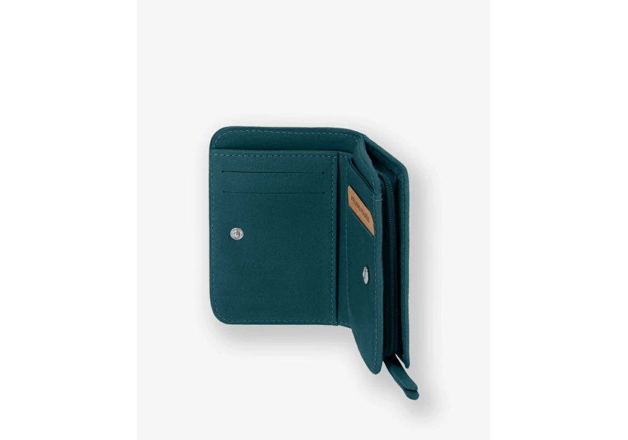 Les Ateliers Foures B23 - CUIR DE VACHETTE - LAGON porte monnaie et billet zip dos à dos mixte pmpb