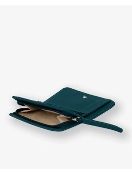 Les Ateliers Foures B23 - CUIR DE VACHETTE - LAGON porte monnaie et billet zip dos à dos mixte pmpb