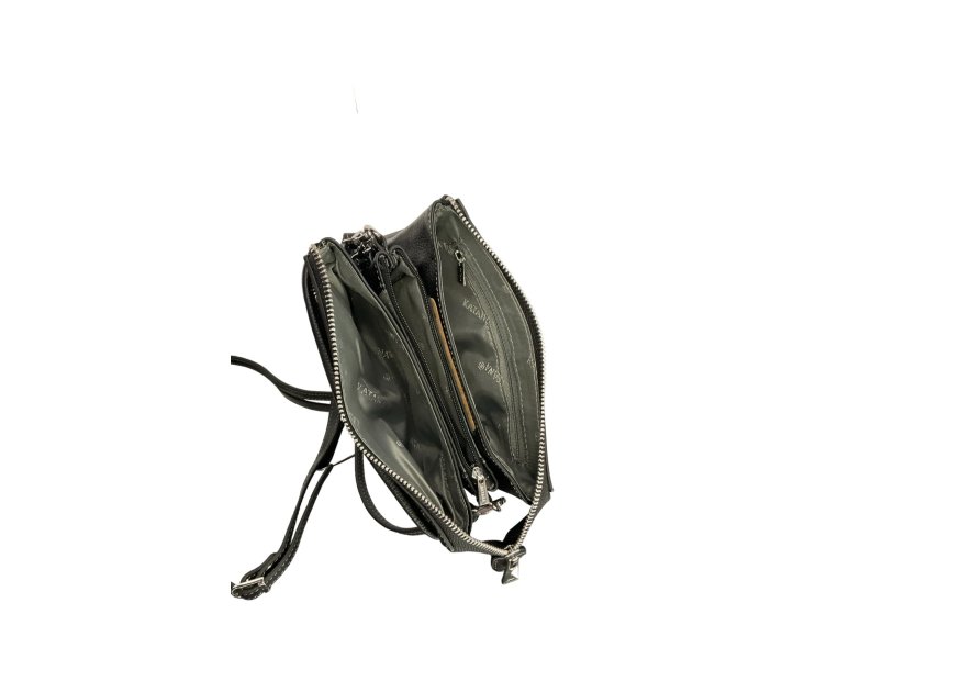 Katana 69600 - CUIR DE VACHETTE - NOIR katana-69-trotteur mini multipoches Sacs à mains