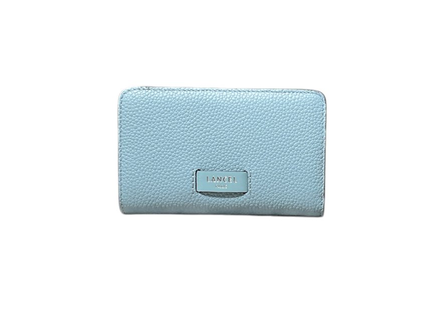 Lancel A11123 - CUIR DE VACHETTE - BLEU Ninon de Lancel - Portefeuille compact pmpb femme
