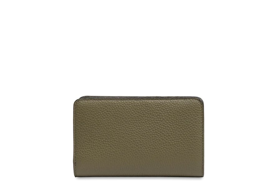 Lancel A11123 - CUIR DE VACHETTE - KAKI Ninon de Lancel - Portefeuille compact pmpb femme