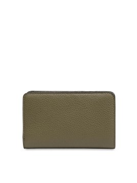 Lancel A11123 - CUIR DE VACHETTE - KAKI Ninon de Lancel - Portefeuille compact pmpb femme