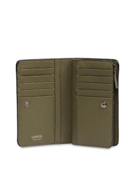 Lancel A11123 - CUIR DE VACHETTE - KAKI Ninon de Lancel - Portefeuille compact pmpb femme