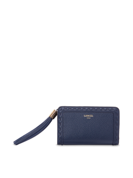Lancel A11136 - CUIR DE VACHETTE - BLEU Premier Flirt de Lancel - Portefeuille compact pmpb femme