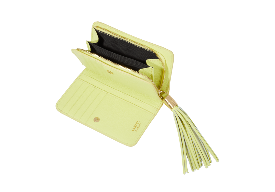 Lancel A11136 - CUIR DE VACHETTE - CITR Premier Flirt de Lancel - Portefeuille compact pmpb femme