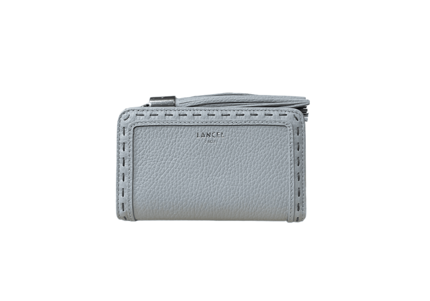 Lancel A11136 - CUIR DE VACHETTE - GLAC Premier Flirt de Lancel - Portefeuille compact pmpb femme