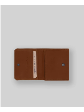 Les Ateliers Foures 9147 - CUIR DE VACHETTE - FAUVE Porte-monnaie/ Porte-billets pmpb