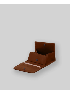 Les Ateliers Foures 9147 - CUIR DE VACHETTE - FAUVE Porte-monnaie/ Porte-billets pmpb