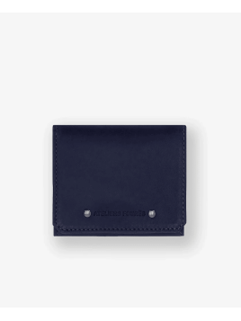 Les Ateliers Foures 9147 - CUIR DE VACHETTE - MARINE Porte-monnaie/ Porte-billets pmpb