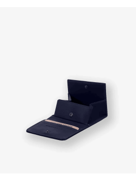 Les Ateliers Foures 9147 - CUIR DE VACHETTE - MARINE Porte-monnaie/ Porte-billets pmpb