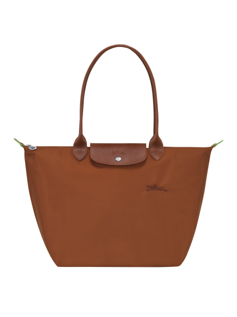 Longchamp 1899919 - POLYESTER RECYCLÉ - CO sac shopping l pliage green format a4 sac-a-main-shopping-toile-ou-cuir