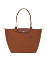 Longchamp 1899919 - POLYESTER RECYCLÉ - CO sac shopping l pliage green format a4 sac-a-main-shopping-toile-ou-cuir