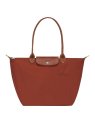 Longchamp 1899919 - POLYESTER RECYCLÉ - CH sac shopping l pliage green format a4 sac-a-main-shopping-toile-ou-cuir