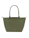 Longchamp 1899919 - POLYESTER RECYCLÉ - FO sac shopping l pliage green format a4 sac-a-main-shopping-toile-ou-cuir