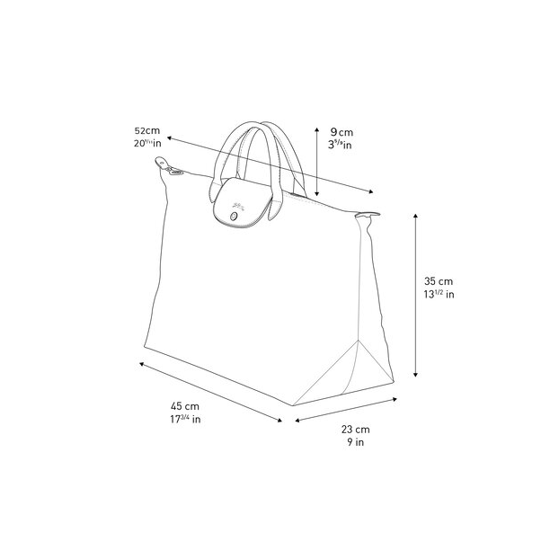 Longchamp 1624089 - NYLON ET CUIR - ROUGE sac de voyage s le pliage original Sacs de voyage