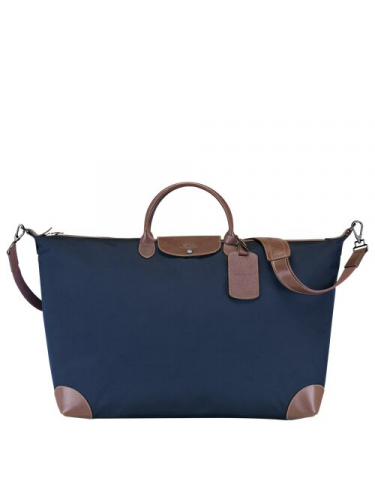 Longchamp 1625080 - POLYESTER/CUIR - BLEU. sac de voyage boxford xl sacs-de-voyage