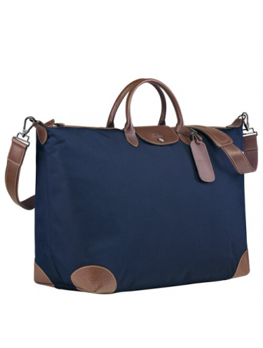 Longchamp 1625080 - POLYESTER/CUIR - BLEU. sac de voyage boxford xl sacs-de-voyage