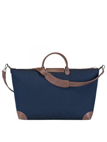 Longchamp 1625080 - POLYESTER/CUIR - BLEU. sac de voyage boxford xl sacs-de-voyage