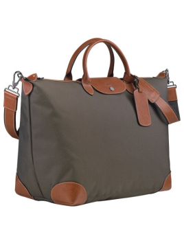 Longchamp 1624080 - POLYESTER/CUIR - BRUN. sac de voyage boxford l longchamp