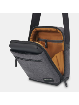 Hedgren HNXT01/APP - TWILL NYLON - GREY sac homme taille s next bandoulière sacoche homme