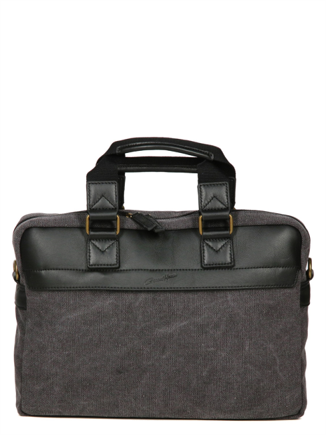 Gerard Henon 22379 - COTON ET CUIR - NOIR safari porte documents s sac-business