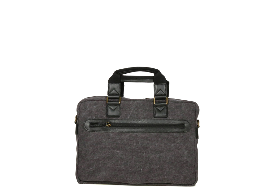 Gerard Henon 22379 - COTON ET CUIR - NOIR safari porte documents s Sac business