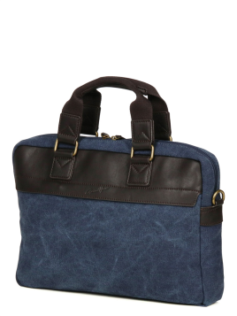 Gerard Henon 22379 - COTON ET CUIR - MARINE safari porte documents s Sac business