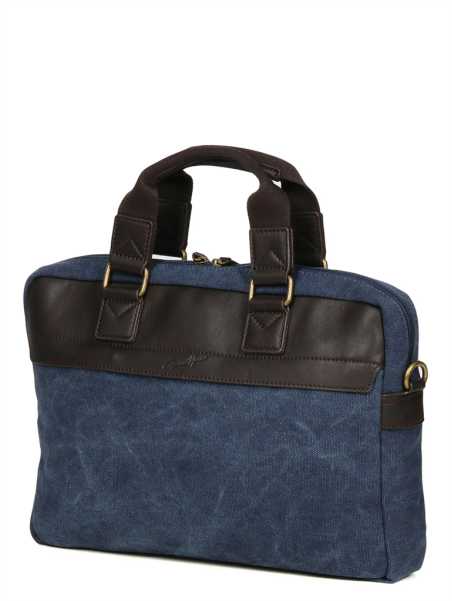 Gerard Henon 22379 - COTON ET CUIR - MARINE safari porte documents s Sac business