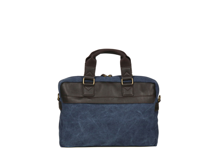 Gerard Henon 22379 - COTON ET CUIR - MARINE safari porte documents s Sac business