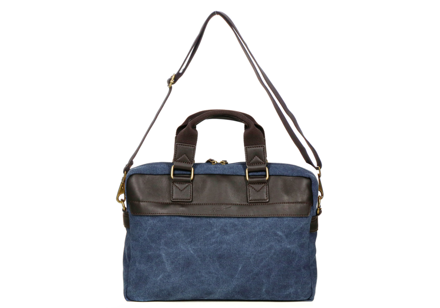 Gerard Henon 22379 - COTON ET CUIR - MARINE safari porte documents s Sac business