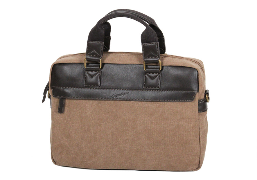 Gerard Henon 22379 - COTON ET CUIR - MARRON safari porte documents s Sac business