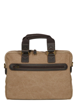 Gerard Henon 22379 - COTON ET CUIR - MARRON safari porte documents s Sac business