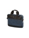 Gerard Henon 22381 - COTON ET CUIR - MARINE porte documents 15" safari sac-business