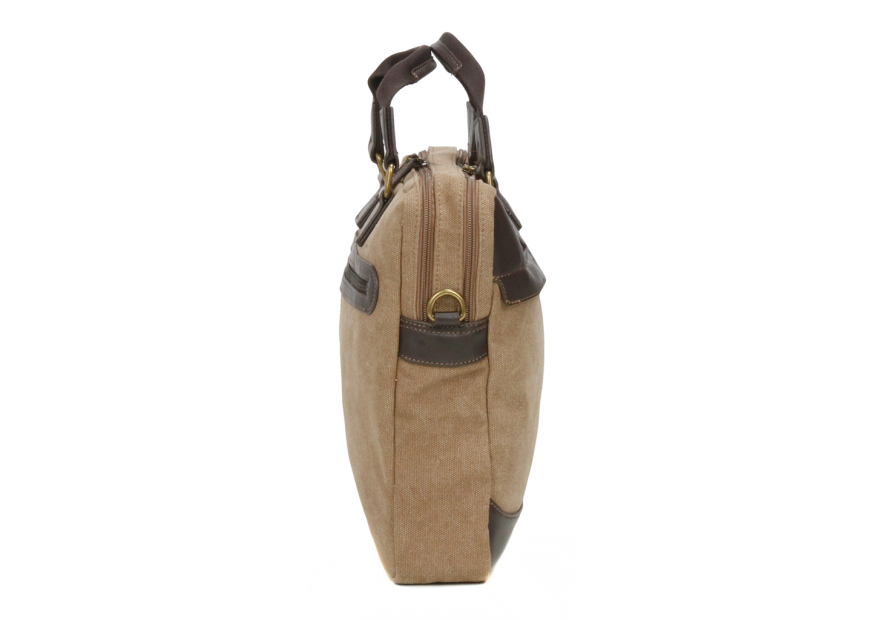 Gerard Henon 22381 - COTON ET CUIR - MARRON porte documents 15" safari Sac business