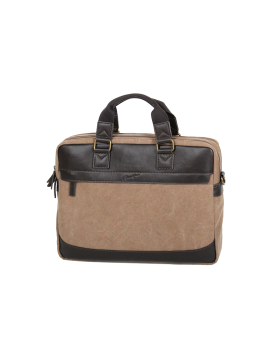 Gerard Henon 22381 - COTON ET CUIR - MARRON porte documents 15" safari Sac business