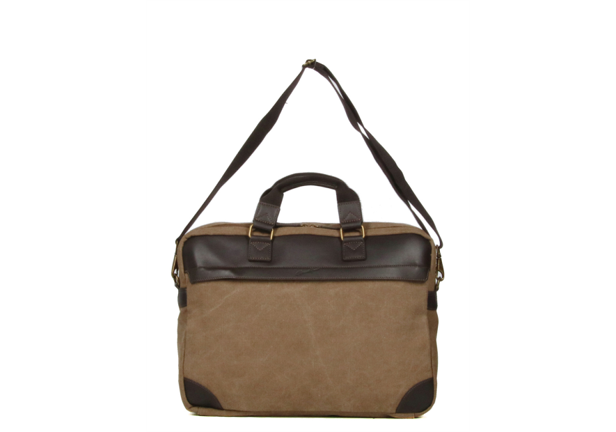 Gerard Henon 22384 - COTON ET CUIR - MARRON safari porte documents 17" Sac business