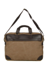 Gerard Henon 22384 - COTON ET CUIR - MARRON safari porte documents 17" sac-business