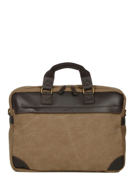 Gerard Henon 22384 - COTON ET CUIR - MARRON safari porte documents 17" Sac business