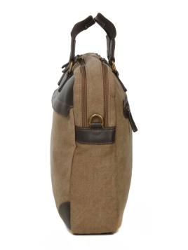 Gerard Henon 22384 - COTON ET CUIR - MARRON safari porte documents 17" Sac business