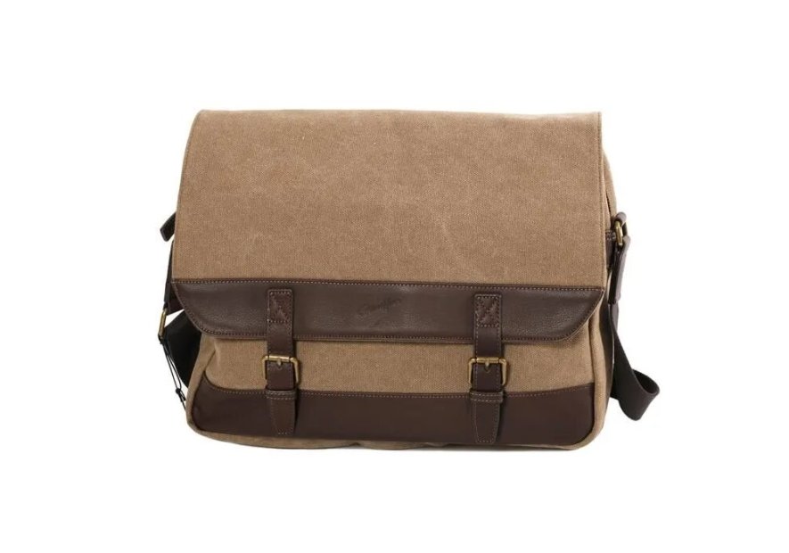 Gerard Henon 22360 - COTON ET CUIR - MARRON sac gibecière a4 safari Loisirs