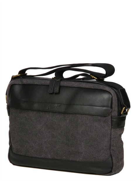 Gerard Henon 22354 - COTON ET CUIR - NOIR sac reporter safari sac-business
